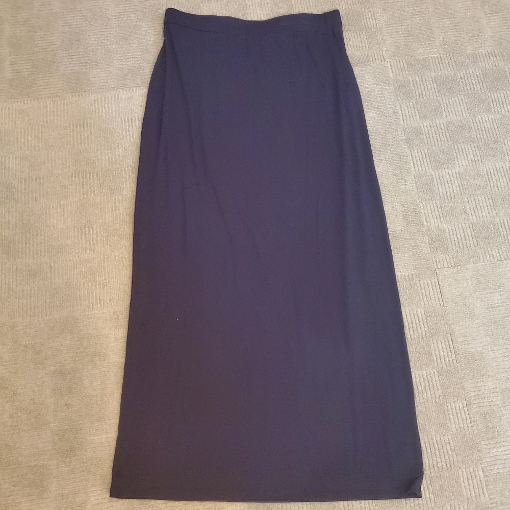 LOFT Navy Maxi Skirt